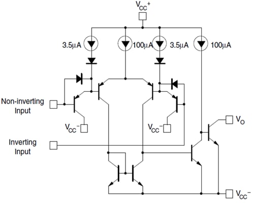 Schematic - STMicroelectronics Low-Power Dual Voltage Comparators